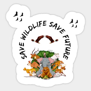 Save Wildlife Save Future Sticker